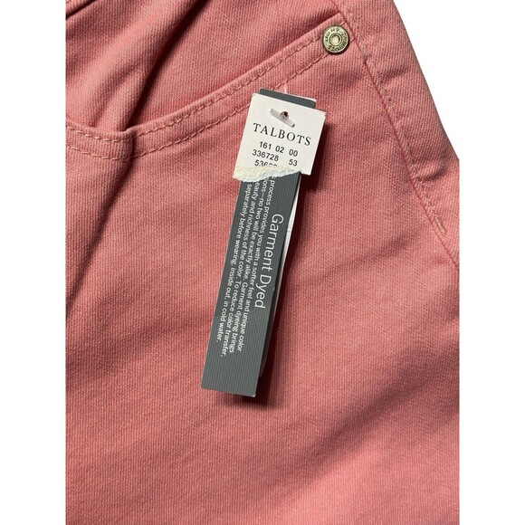 Talbots Flawless Slim Ankle Jeans Women’s 6 Pink Stretch Back Elastic Waist NWT - Picture 3 of 12